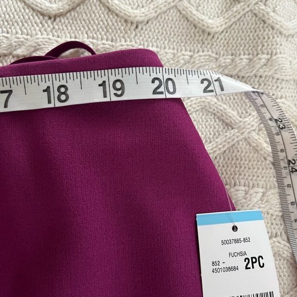 NEW! Le Suit Jacket & Skirt, Fuchsia, Designer Women’s Size 20W - Picture 8 of 16